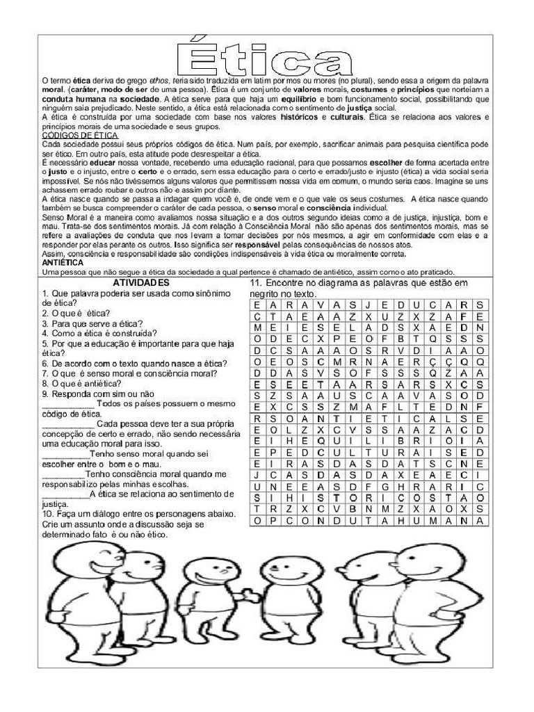 Atividade Etica e Familia | PDF