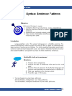 English Language Syntax Lesson