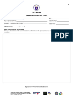 COT RPMS Observation Notes Form