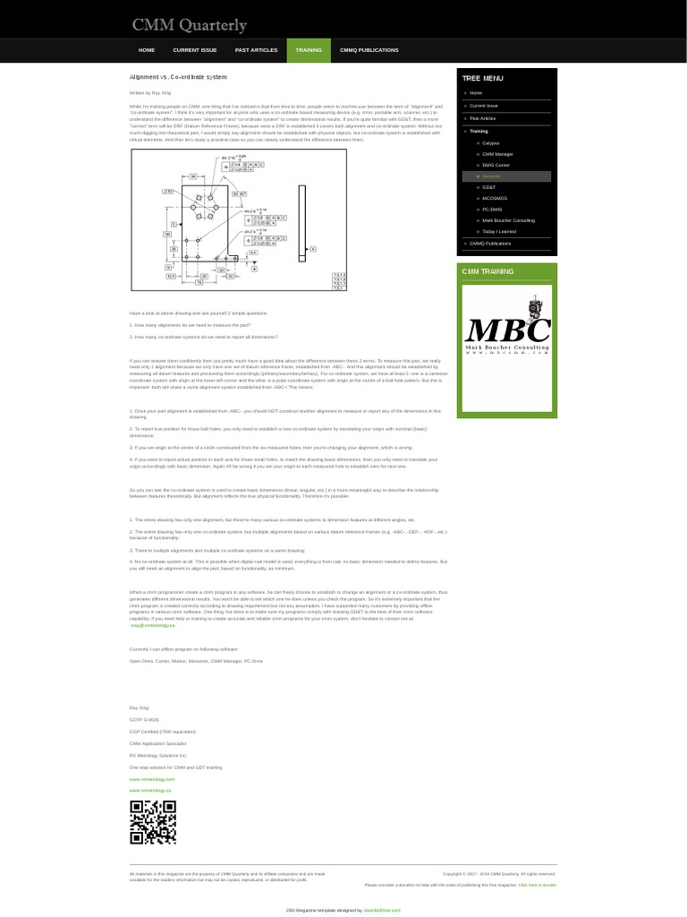 General 262 Alignment Vs Co Ordinate System PDF Coordinate System