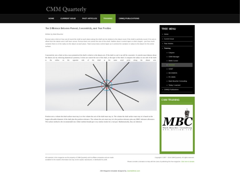Generalnce Between Runout Concentricity and True Position | PDF