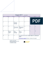 August Class Schedule - EL CAJON