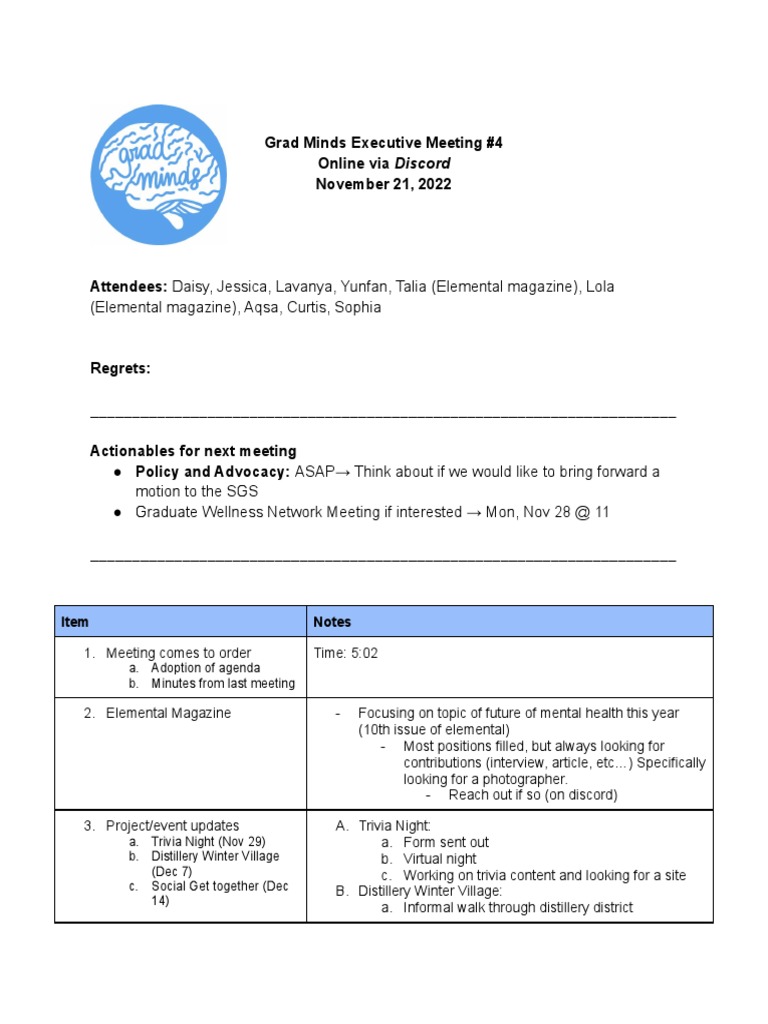 Meeting #4 | PDF
