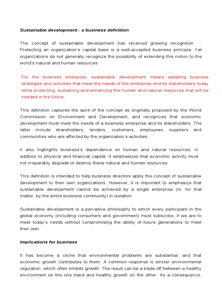 Sustainable and Business Strategy - Combinado | PDF | Sustainability ...