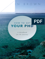 How To Get Your PHD - A Handbook For The Journey
