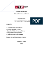 Avance Proyecto Final Movimiento Parabolico