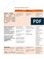 Matriz de Proyecto Calzados