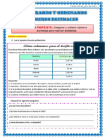 Dia 2 Comparamos y Ordenamos Decimales