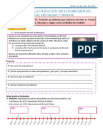 DIA 4 Estimamos La Duración de Los Hechos en Años, Décadas y Siglos