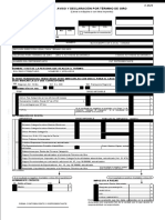 Aviso Y Declaración Por Término de Giro: (Llenar A Máquina o Con Letra Imprenta)