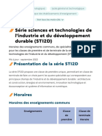 Série sciences et technologies de l'industrie et du développement durable (STI2D