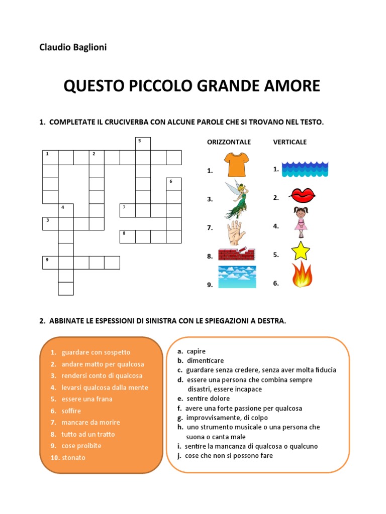 CLAUDIO BAGLIONI Questo Piccolo Grande Amore B1 PDF