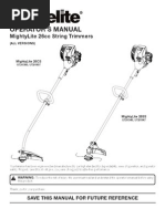 Operator'S Manual: Mightylite 26Cc String Trimmers