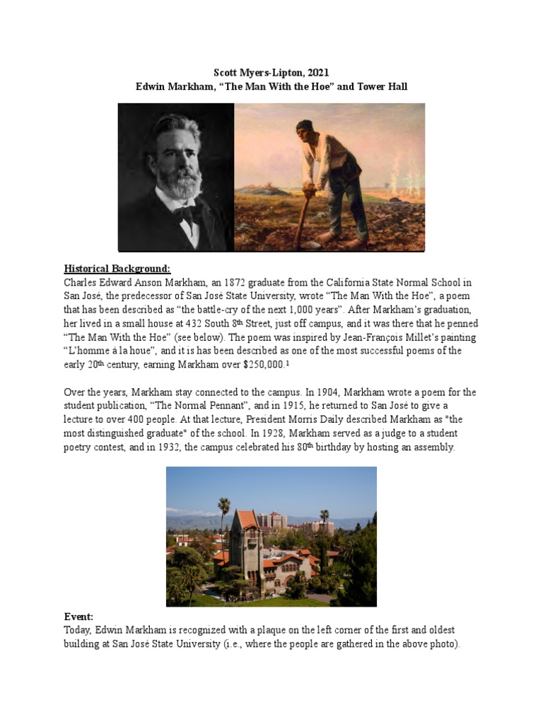 Edwin+Markham the+Man+With+the+Hoe | PDF | Art