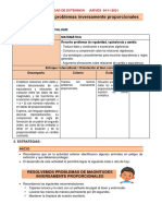 Resolvemos Problemas Inversamente Proporcionales: Resuelve Problemas de Regularidad, Equivalencia y Cambio