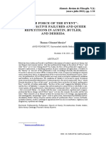 Mercier, Thomas Clément - "The Force of the Event", Performative Failures and Queer Repetitions in Austin, Butler, and Derrida