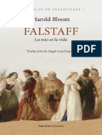 Harold Bloom [Personajes de Shakespeare 1] Falstaff. Lo Mío Es La Vida (Vaso Roto Ediciones)