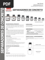 SEPARADORES DE CONCRETO