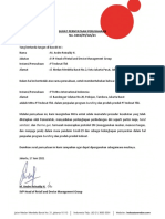 Surat 0261 - Pernyataan PT Mitra International Indonesia