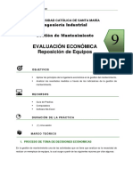 Evaluación Económica Reposición de Equipos