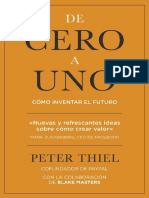 De Cero A Uno Peter Thiel