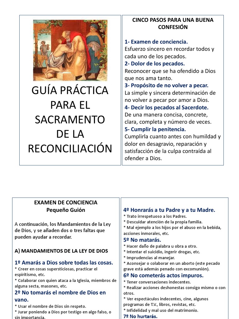 Guía para una buena confesión católica | PDF | Creencia religiosa y ...