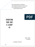 Informe de Campo