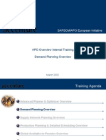 SAPSCM/APO European Initiative: APO Overview Internal Training Demand Planning Overview