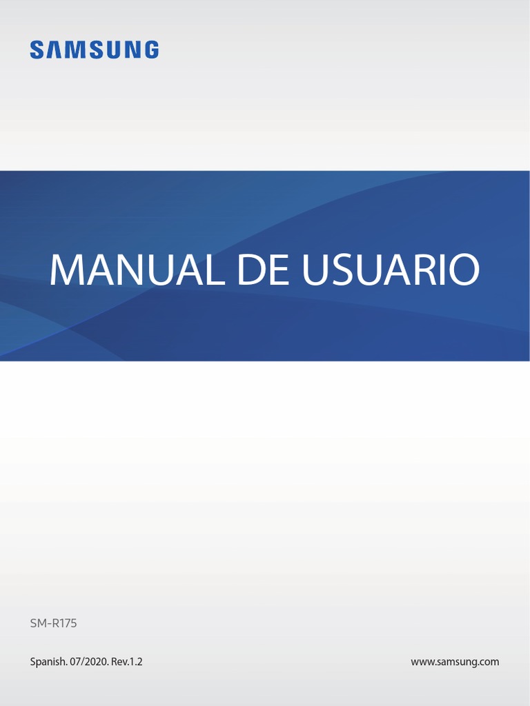 SM-R175 UM Open Spa Rev.1.2 200720 | PDF | Computer Networking | Mobile ...