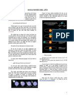 Las estaciones causadas por la inclinación del eje terrestre