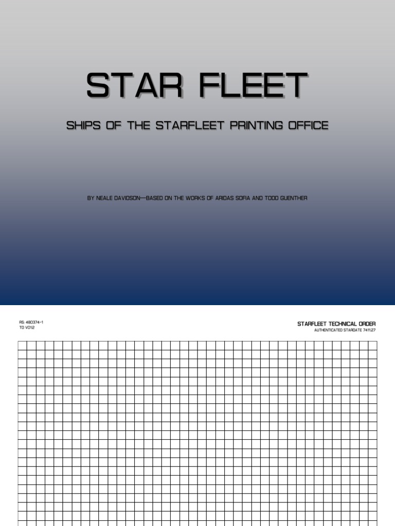Star Fleet Ships of The Starfleet Printing Office | PDF | Technology ...