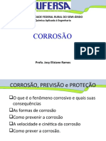 Corrosão de metais: causas, previsão e prevenção