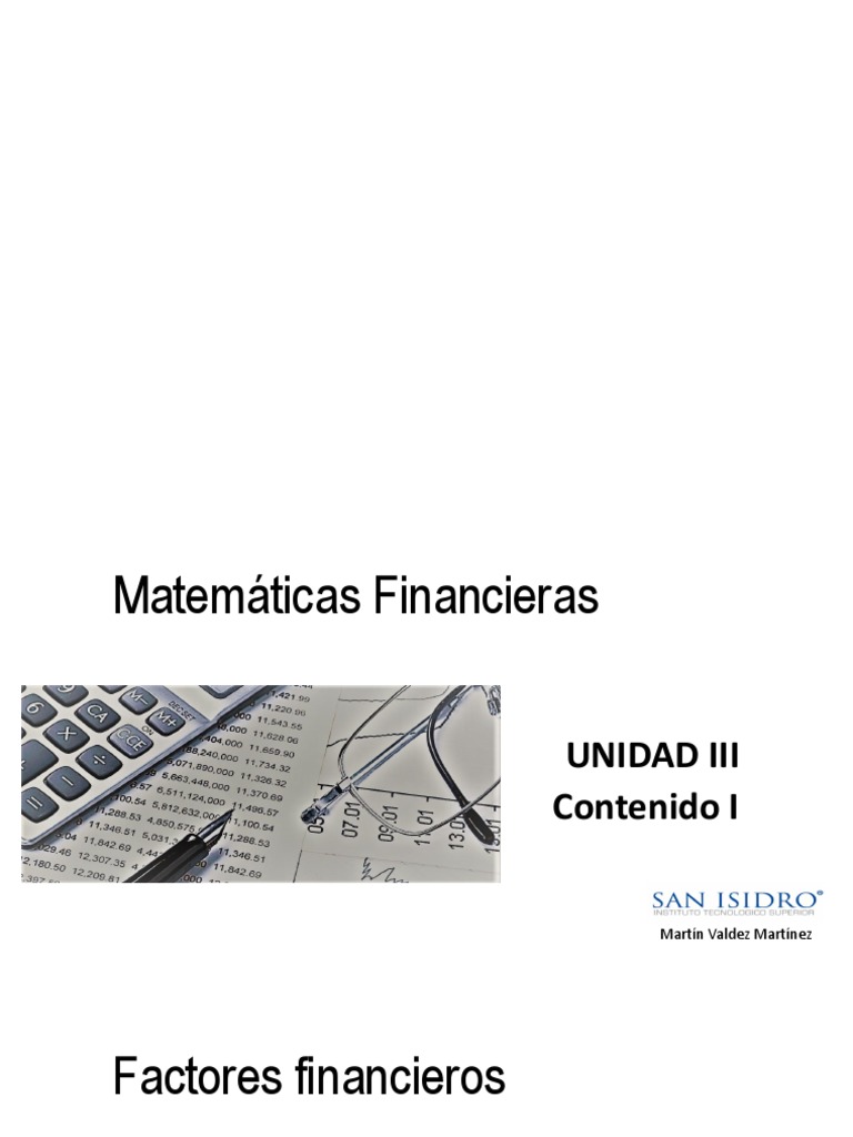 Matematica Financiera 3 | PDF | Interés | Finanzas Matemáticas