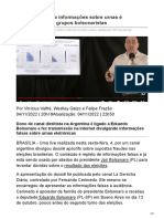 Live que distorce informações sobre urnas é disseminada em grupos bolsonaristas (1)