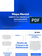 Mapa Mental - Direito Da Criança e Do Adolescente - 36º Exame