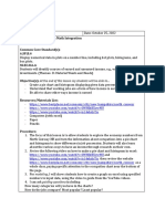 economics lesson plan - jobs and charts