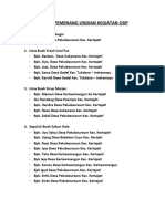 Daftar Pemenang Undian Kegiatan Odp