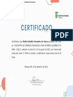 Certificado Ifam