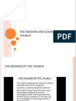The Mission and Evangelizing Church