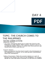 DAY 4 The History of The Philippine Church