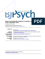 Areas: A Population Study Autism and Autistic-Like Conditions in Swedish Rural and Urban