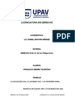 Las Asociaciones, Las Sociedades y La Aparceria Rural