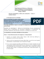 Guía de Actividades y Rúbrica de Evaluación - Unidad 2 - Tarea 4 - Análisis Ráster