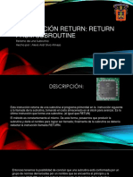 Instrucción Return