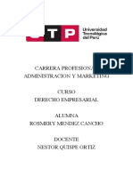 Semana 9 Derecho Empresarial Mapa