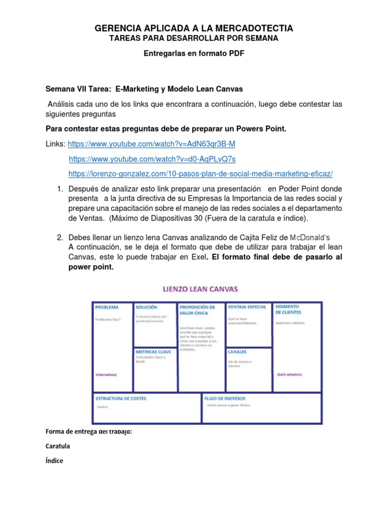 Tarea Semana 7 | PDF | Crecimiento personal y profesional | Negocios