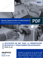 Sesión 21-24 - Aplicación de Normas NIIF para La Presentación de Los Pasivos y Otros Rubros Relacionados