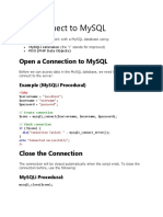 Database Connectivity