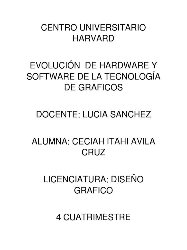 Evolucion Hys | PDF | Software | Hardware de la computadora
