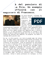 Attualità Del Pensiero Di Giorgio La Pira. Un Esempio Delle Affinità